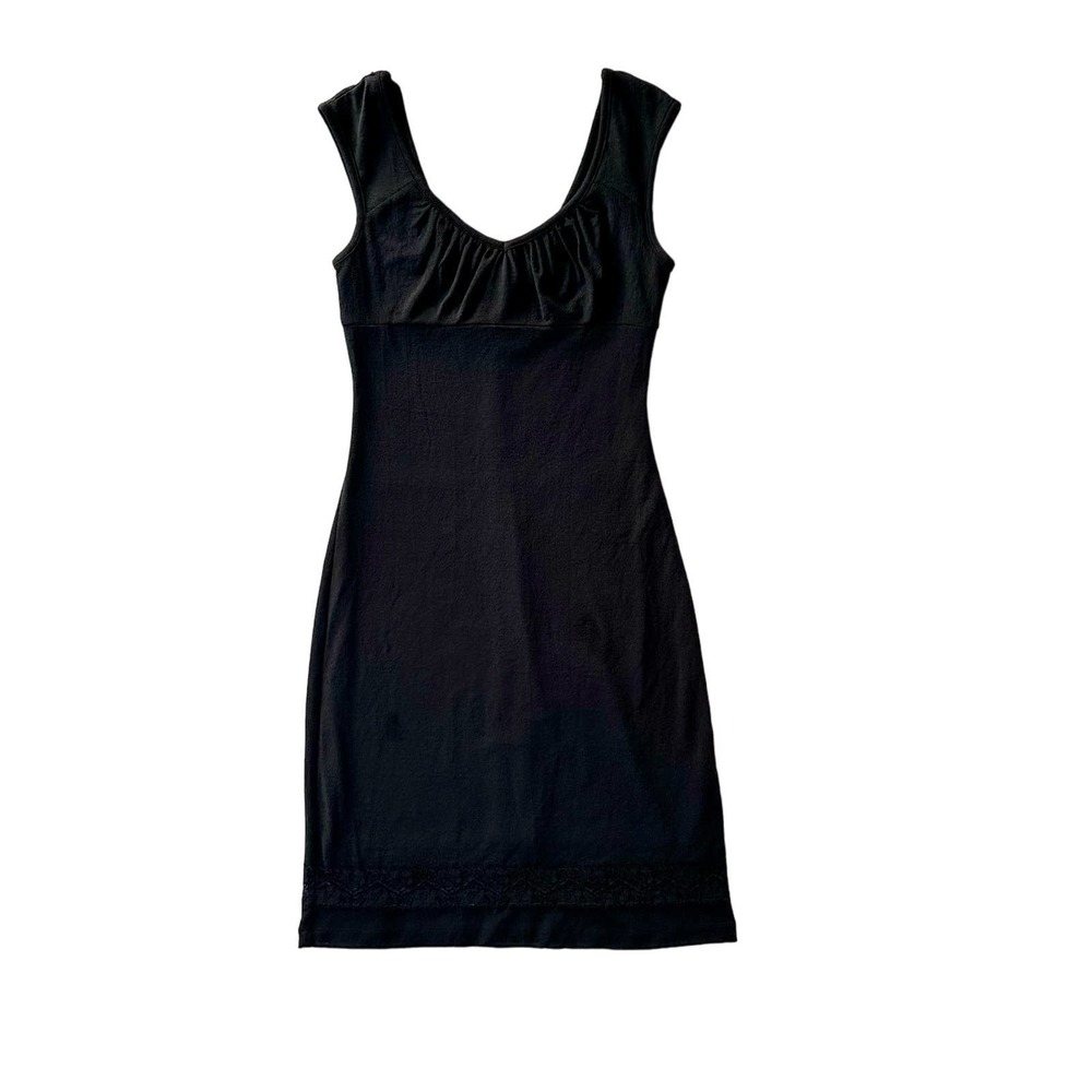 Guess Milkmaid Dainty Charmed Buffy 90s/Y2k Black Bodycon Dress M